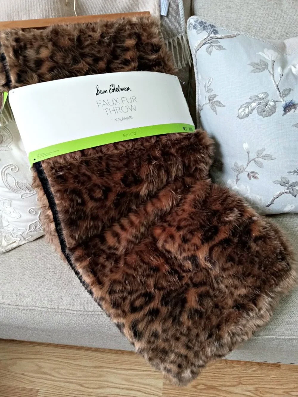 NEW! EXQUISITE LUXURY FAUX FUR LEOPARD PLUSH BLANKET